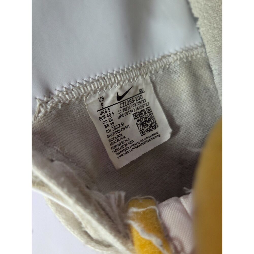 Nike Blazer Mid ’77 Vintage CZ1055-100 Women’s Size 9 White Black Used - Picture 7 of 7